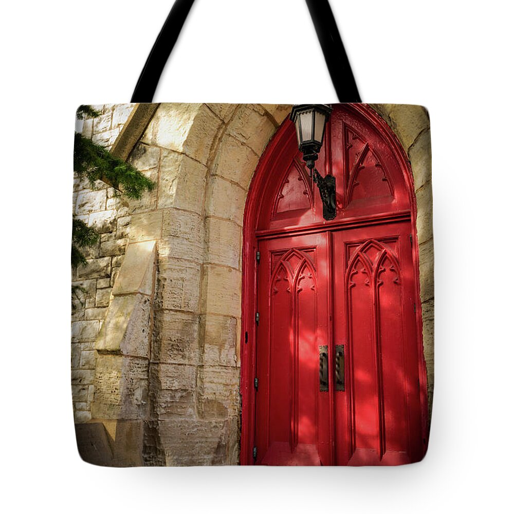 Church Tote Bag featuring the photograph Door to Salvation by Holly Ross