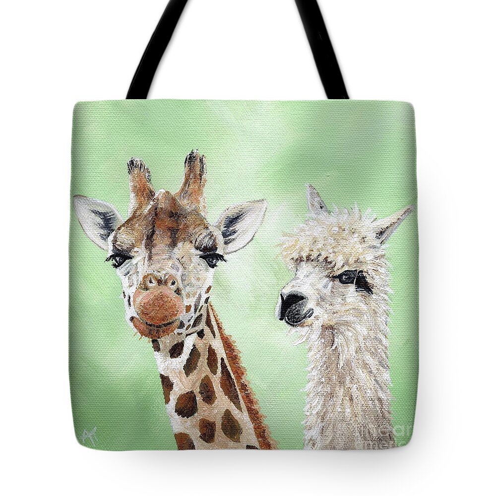 Fine Art Tote Bag featuring the painting Dorothy and Blanche by Annie Troe