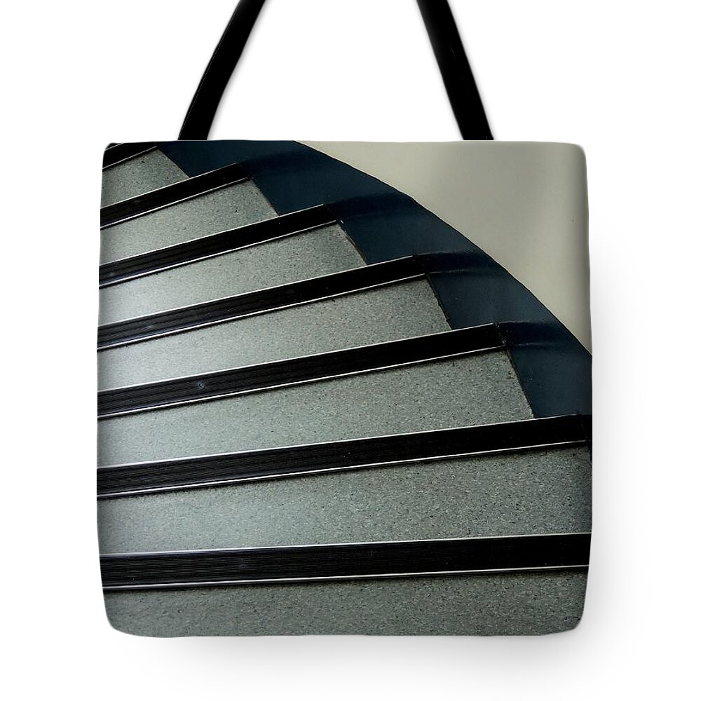 Architectural Abstract Tote Bag featuring the photograph Down. by Denise Clark