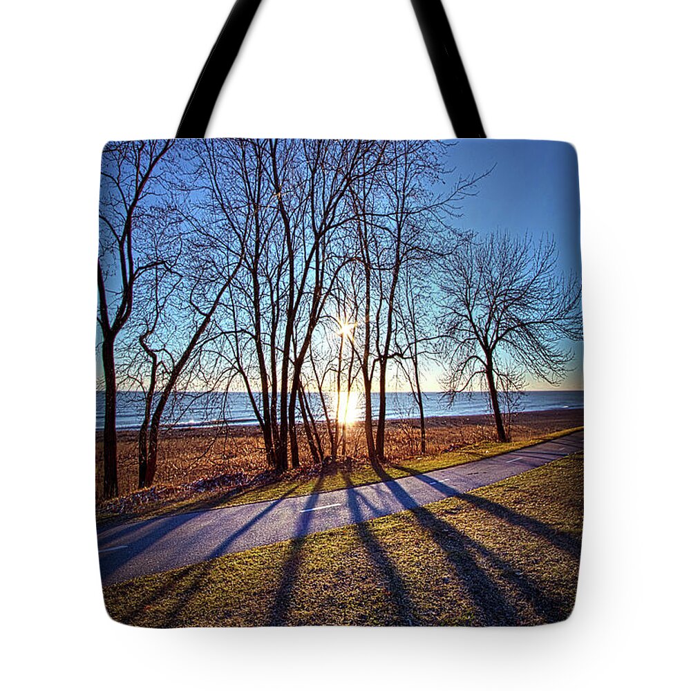 Sun Tote Bag featuring the photograph Down This Way We Meander by Phil Koch