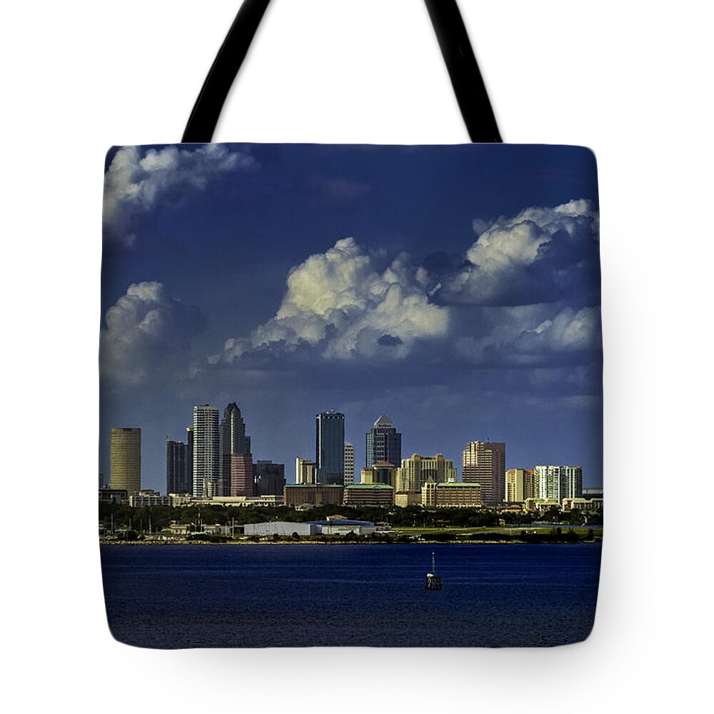 Photo Art Tote Bag featuring the photograph Down Town Tampa by Ken Frischkorn