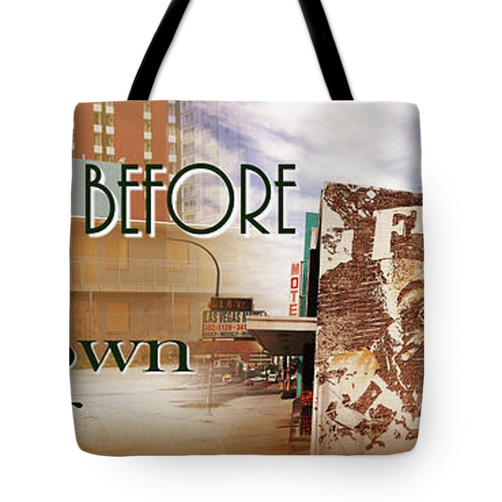  Tote Bag featuring the photograph Downtown Before and Downtown After by Carl Wilkerson