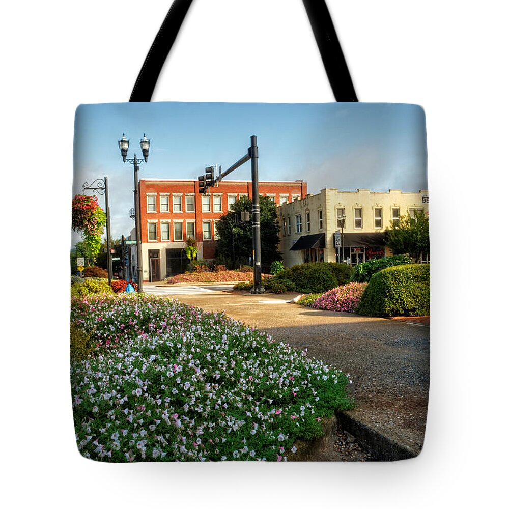 Murphy Tote Bag featuring the photograph Downtown Murphy North Carolina by Greg and Chrystal Mimbs