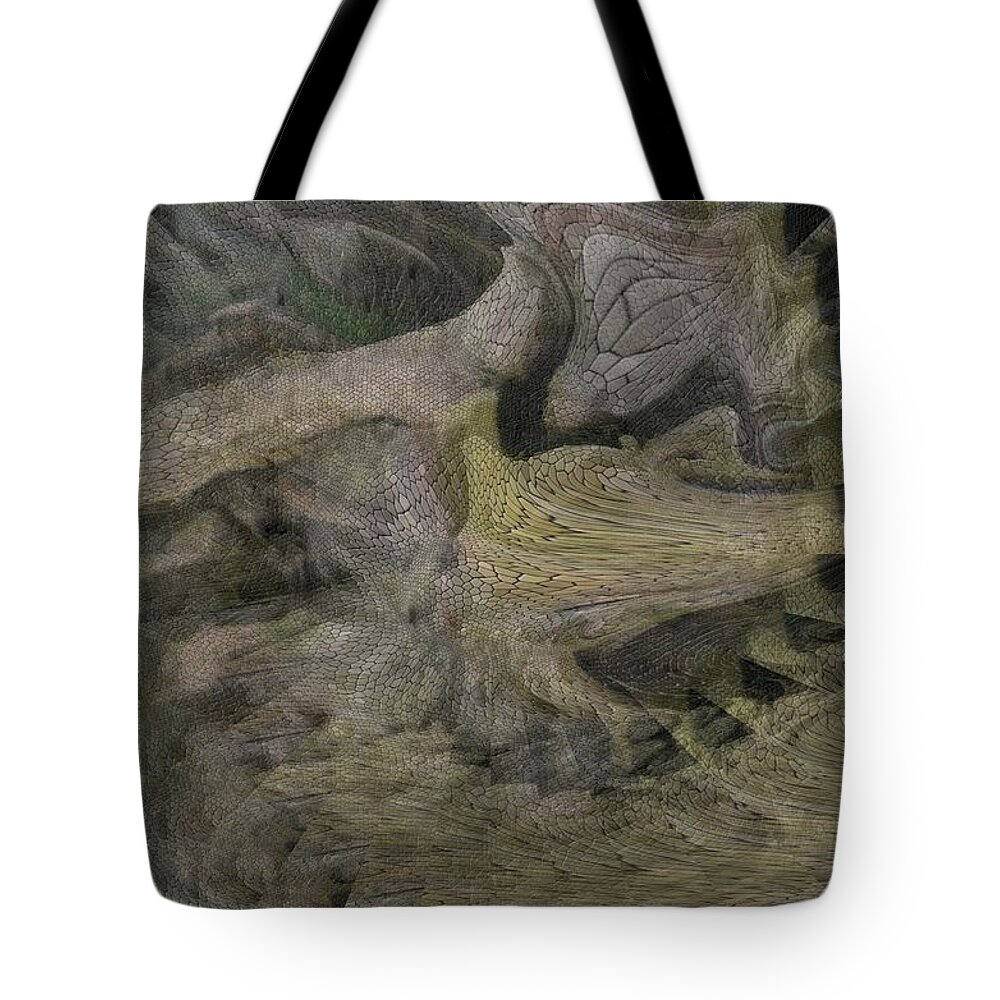 Abstract Tote Bag featuring the photograph Dragon Fury by Cheryl Charette