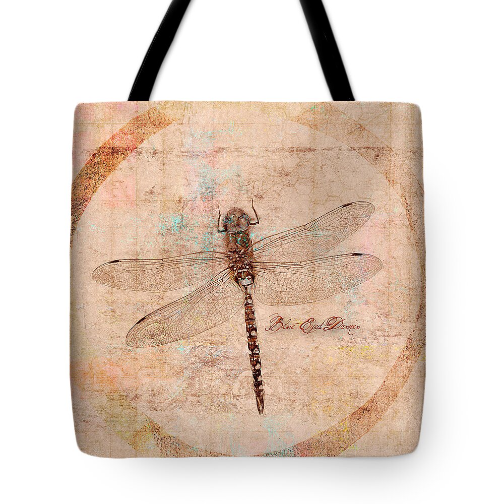 Blue Darner Dragonfly Tote Bags