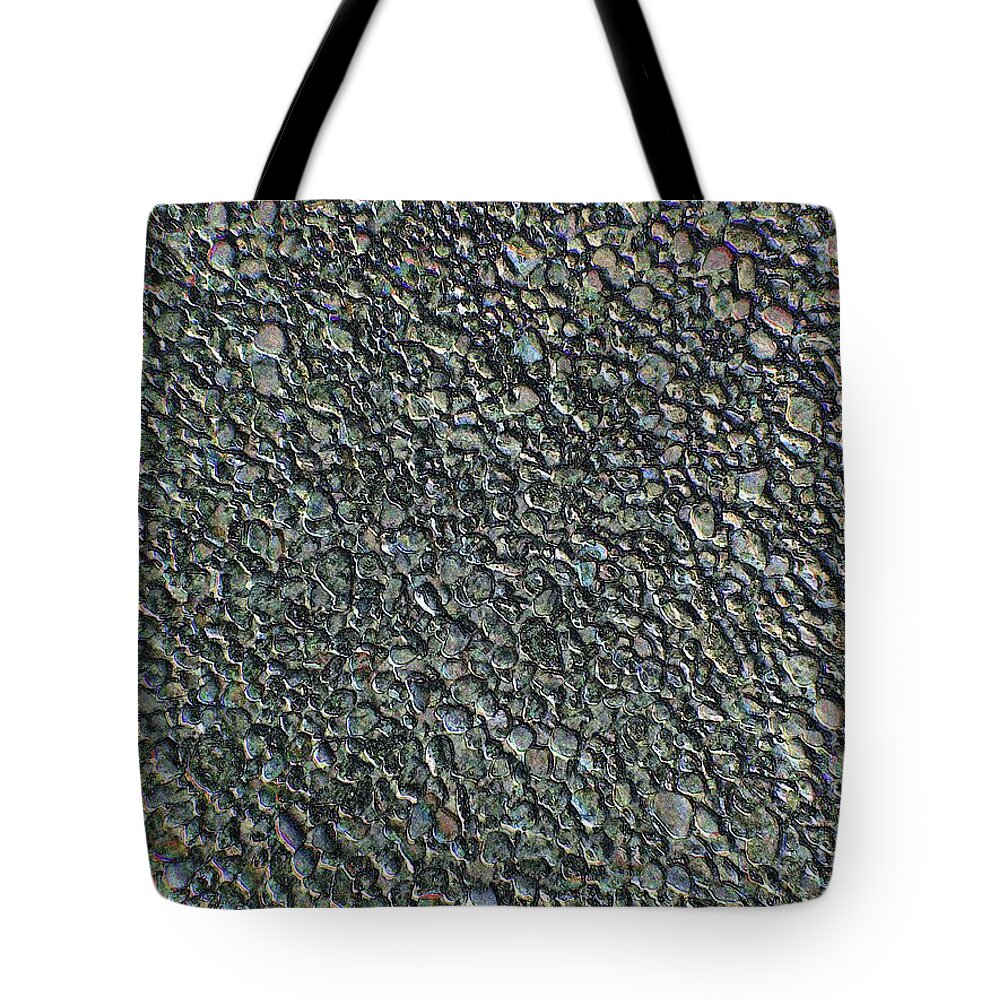 Nature Tote Bag featuring the digital art Drawn Pebbles by Vincent Green