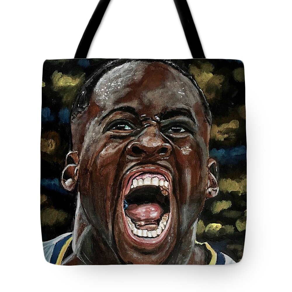 Draymond Green Tote Bag featuring the painting Draymond Green by Joel Tesch