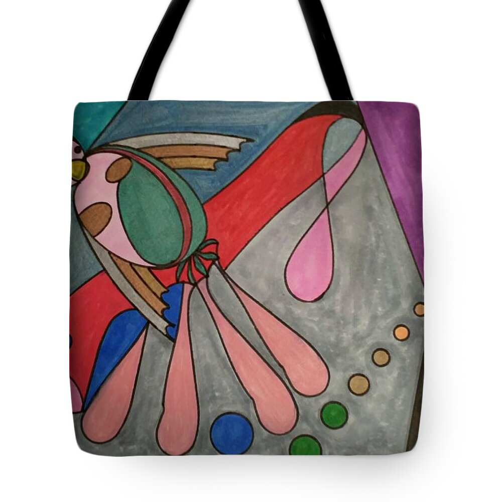Geometric Art Tote Bag featuring the glass art Dream 158 by S S-ray