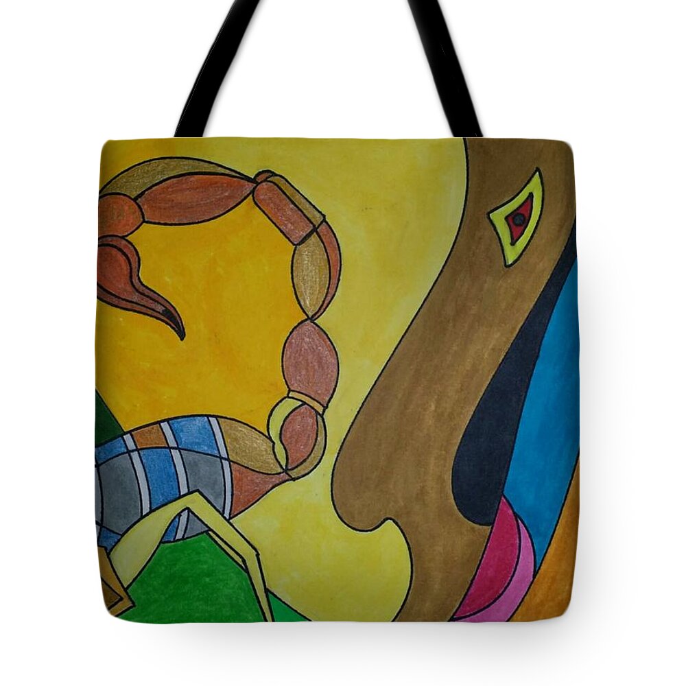 Geometric Art Tote Bag featuring the glass art Dream 243 by S S-ray