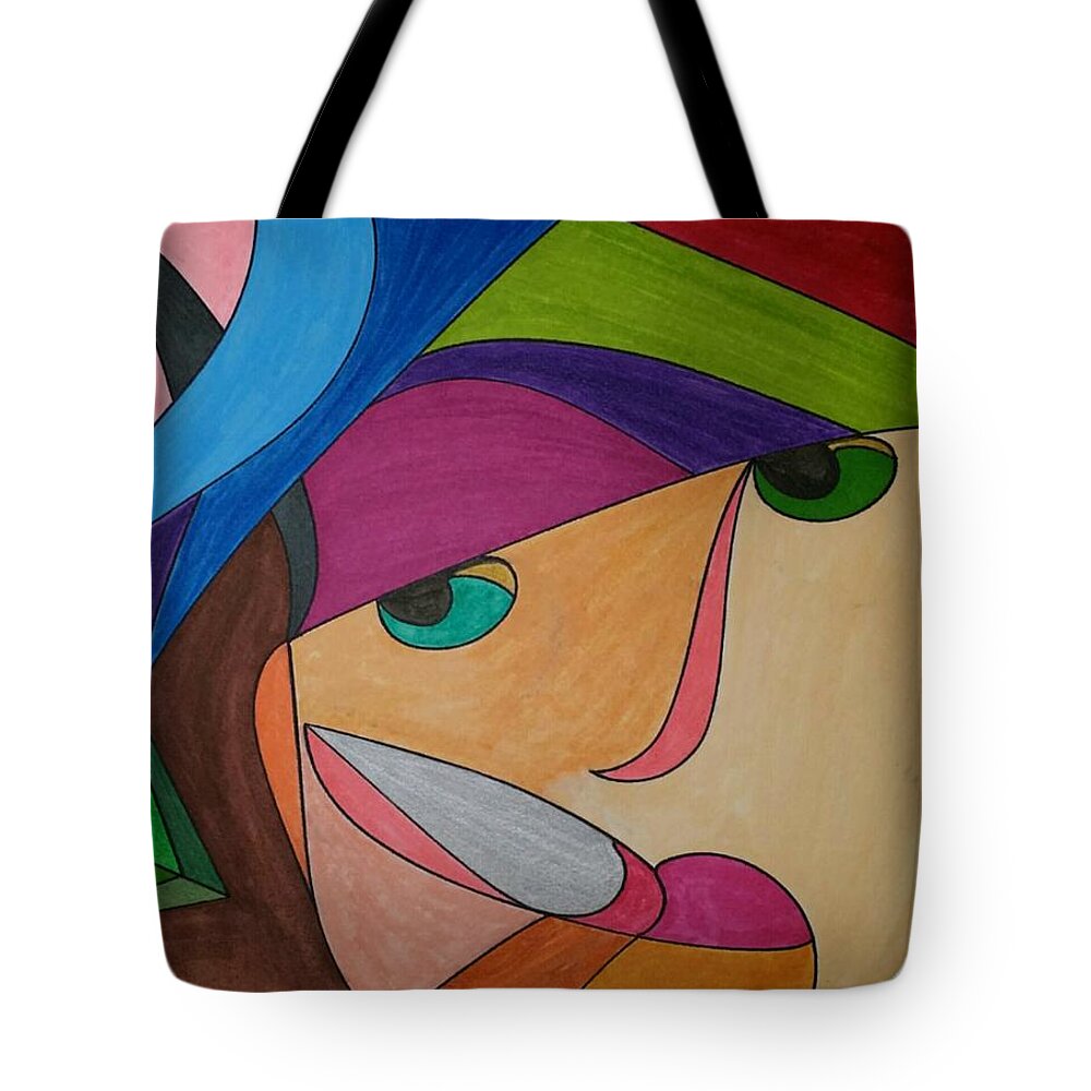Geometric Art Tote Bag featuring the glass art Dream 273 by S S-ray