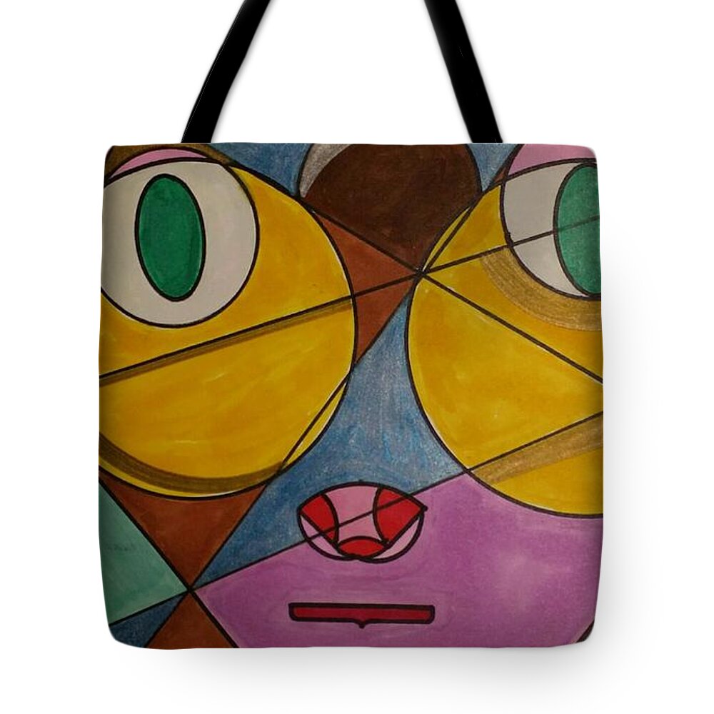 Geometric Art Tote Bag featuring the glass art Dream 55 by S S-ray