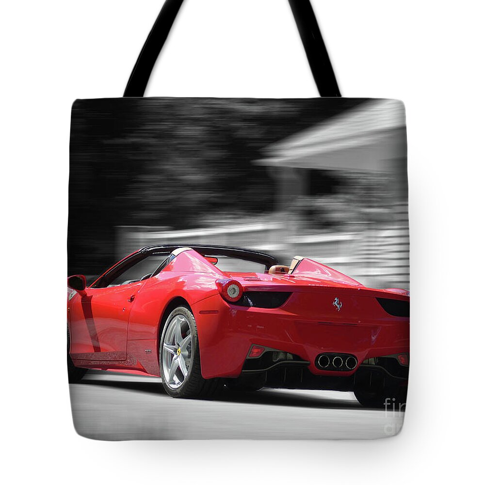 In Motion Tote Bag featuring the photograph Dream Car by Susan Lafleur