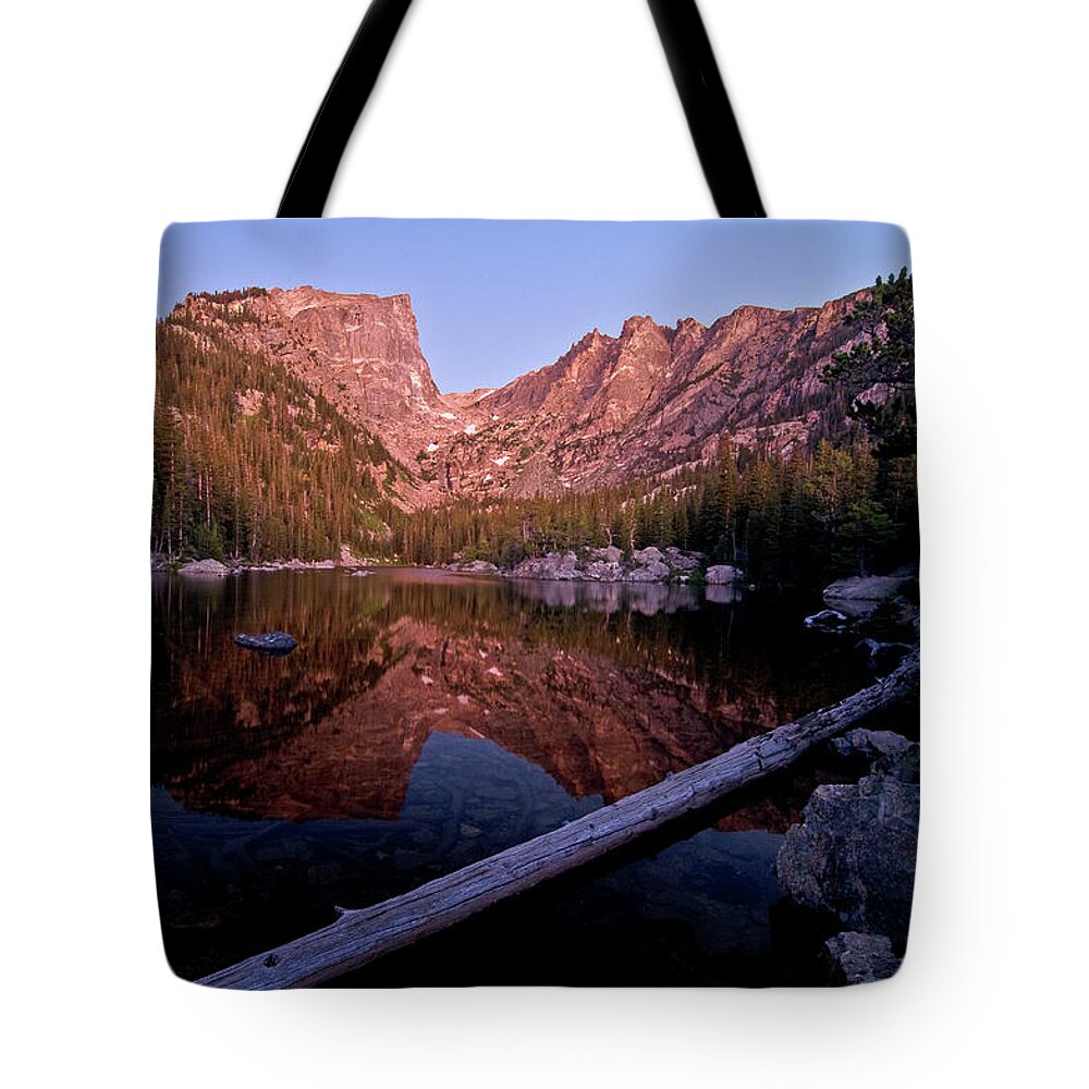 Colorado Tote Bag featuring the photograph Dream Lake by Gary Lengyel