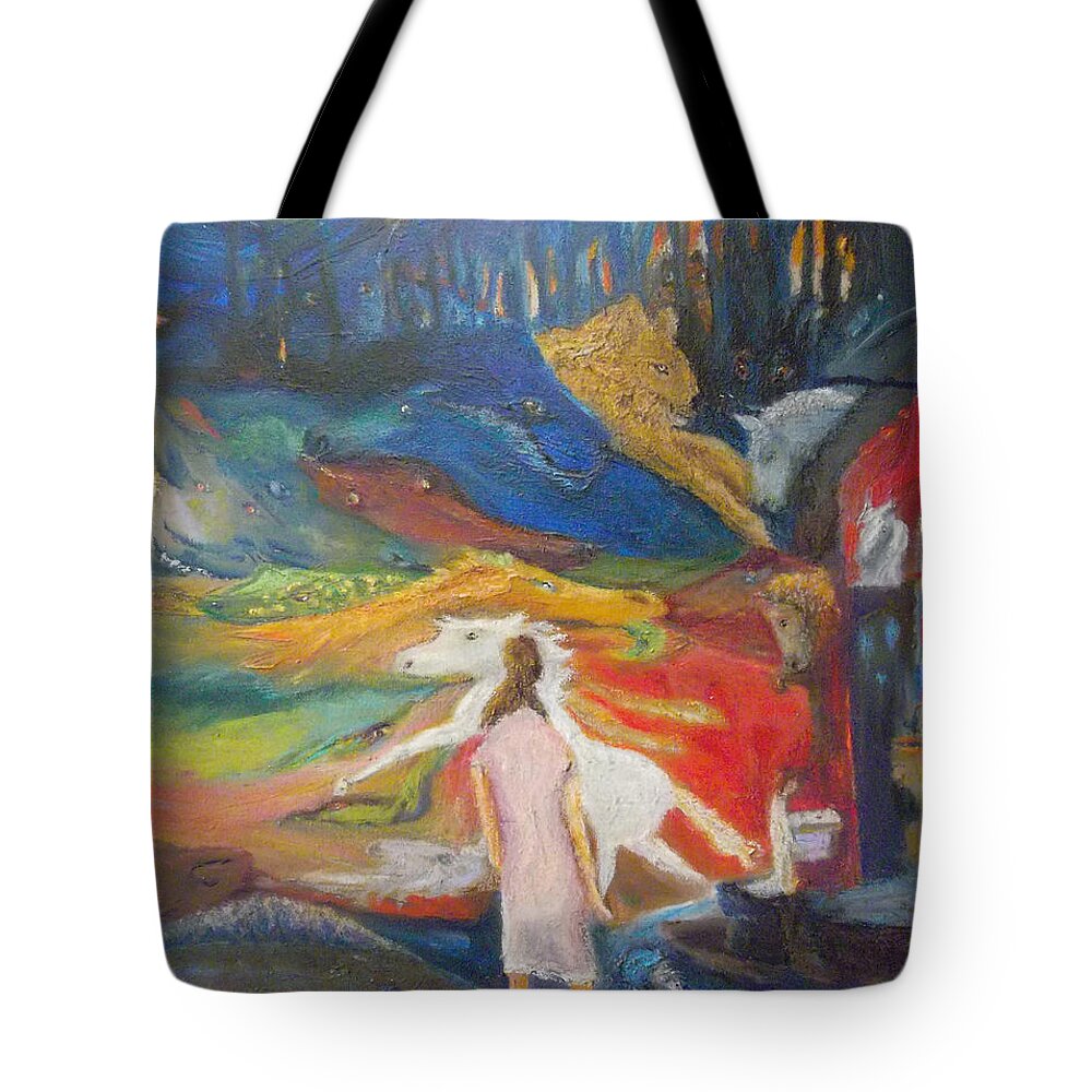 Dream Tote Bag featuring the painting Dreamer by Susan Esbensen