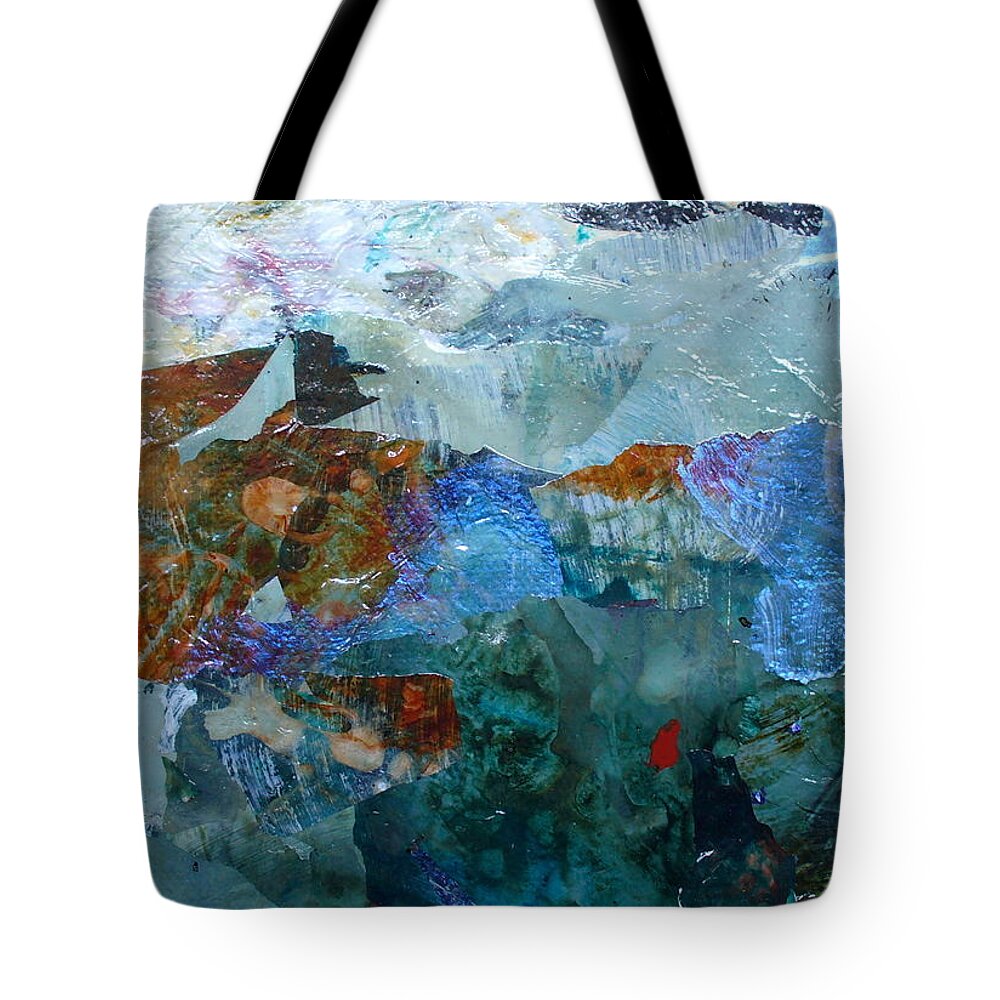 Contemporary Tote Bag featuring the painting Dreamland by Mary Sullivan