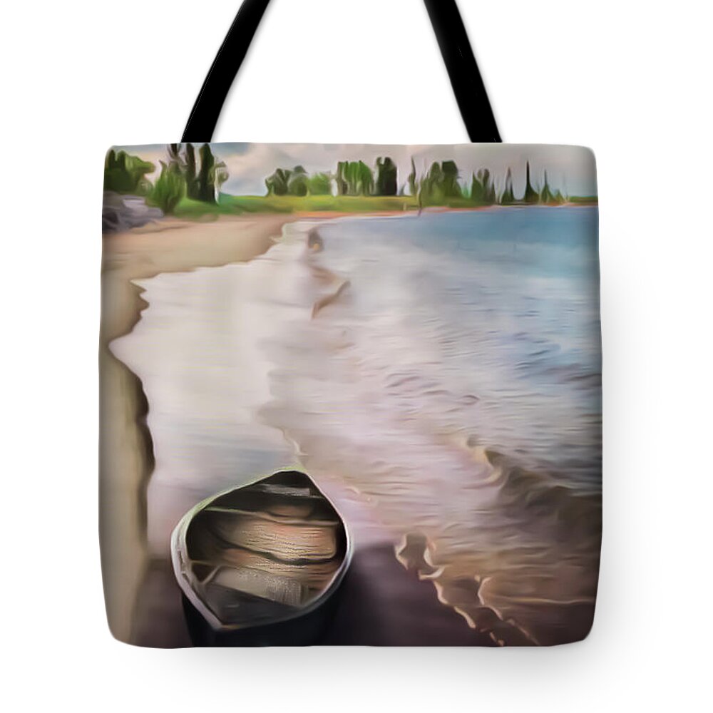 Boats Tote Bag featuring the photograph Dreams at the End of Summer by Debra and Dave Vanderlaan