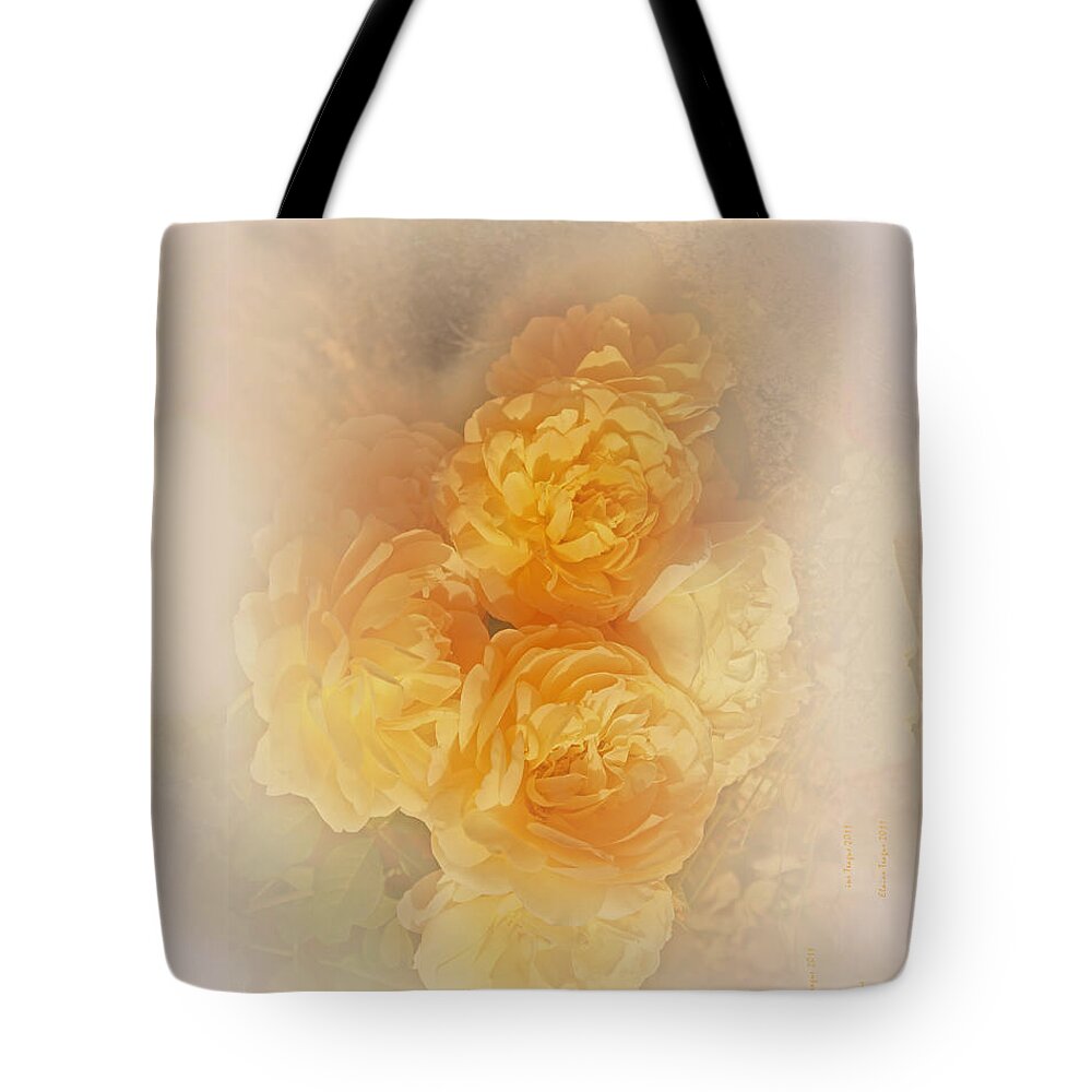 Flowers Tote Bag featuring the photograph Dreamy Roses by Elaine Teague