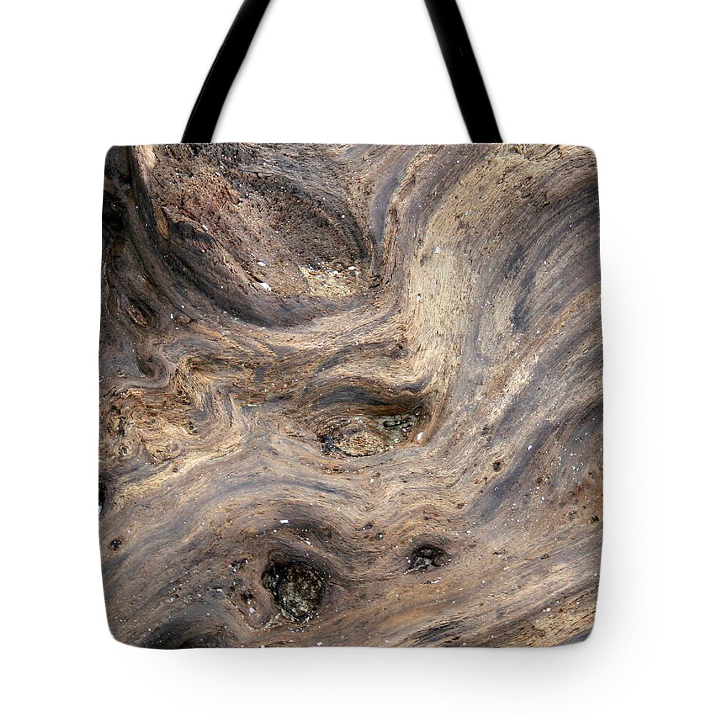 Horizontal Tote Bag featuring the photograph Driftwood and Stone by Valerie Collins