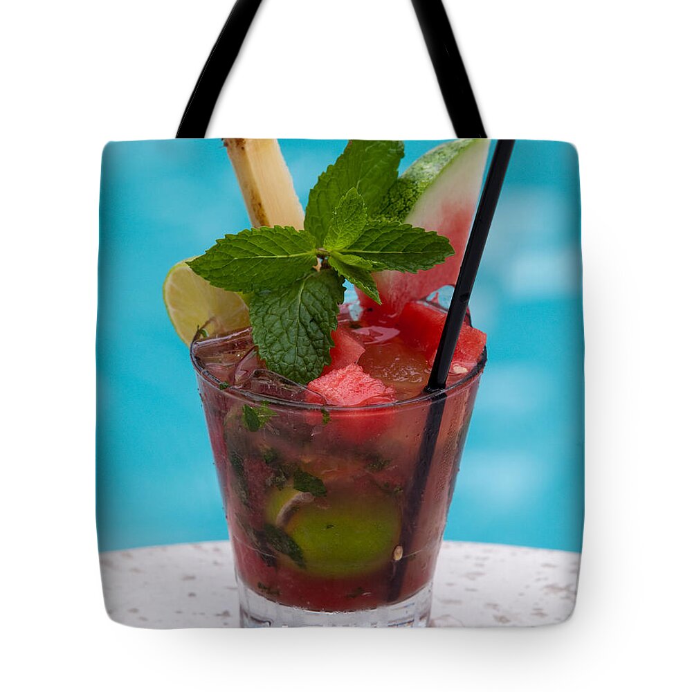 Food Tote Bag featuring the photograph Drink 27 by Michael Fryd