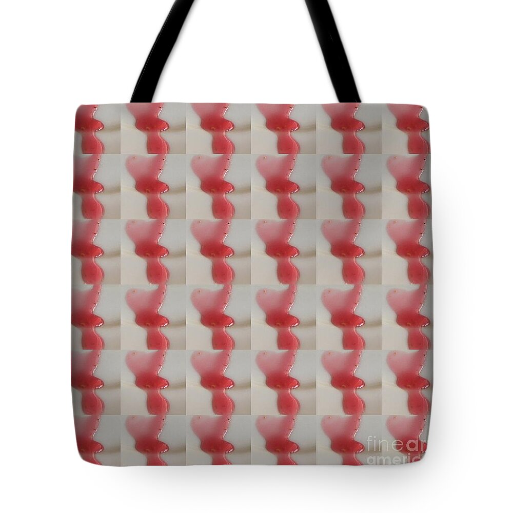 Dripping Tote Bag featuring the photograph Dripping Hearts by Nora Boghossian