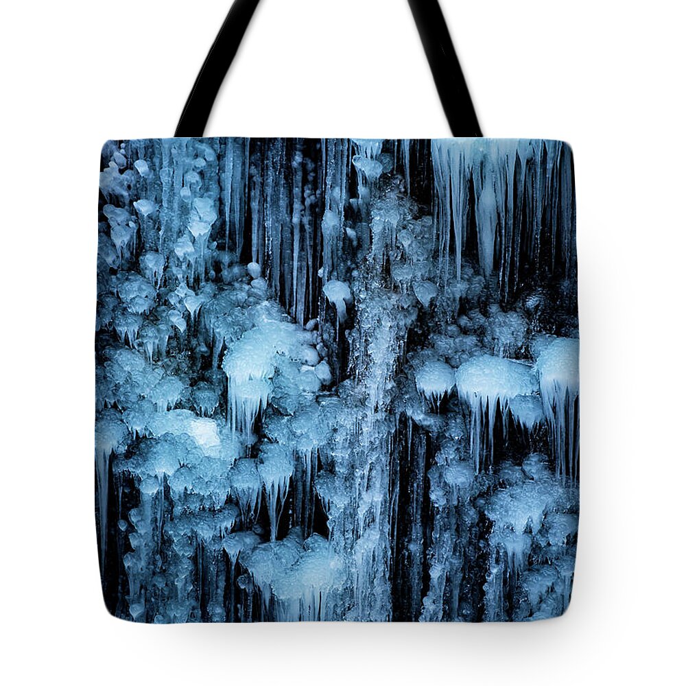Ice Tote Bag featuring the photograph Dripping in Diamonds by Darren White