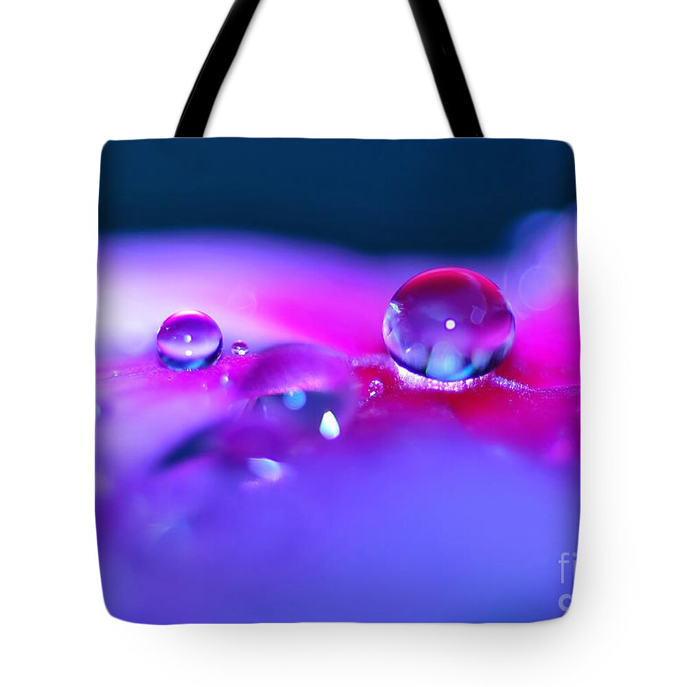 Photography Tote Bag featuring the photograph Droplets in Fantasyland by Kaye Menner
