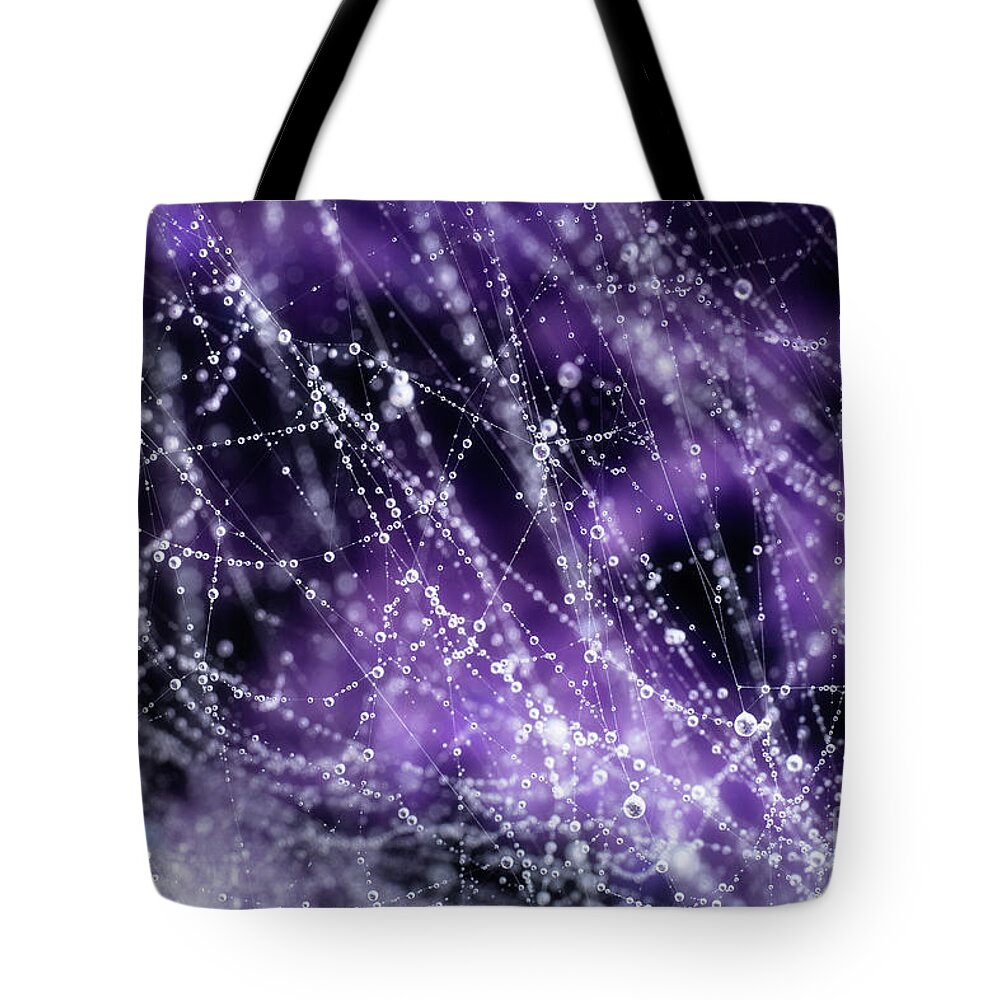 Drops Tote Bag featuring the photograph Droplets by Mike Eingle