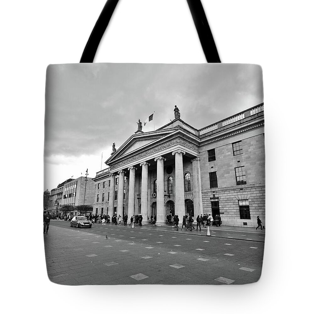 Dublin Tote Bag featuring the photograph Dublin Post Office by Marisa Geraghty Photography