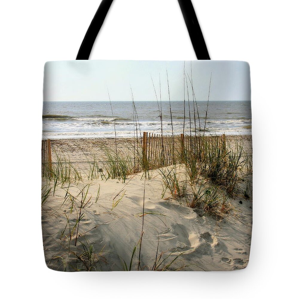 Beach Tote Bag featuring the photograph Dune by Angela Rath