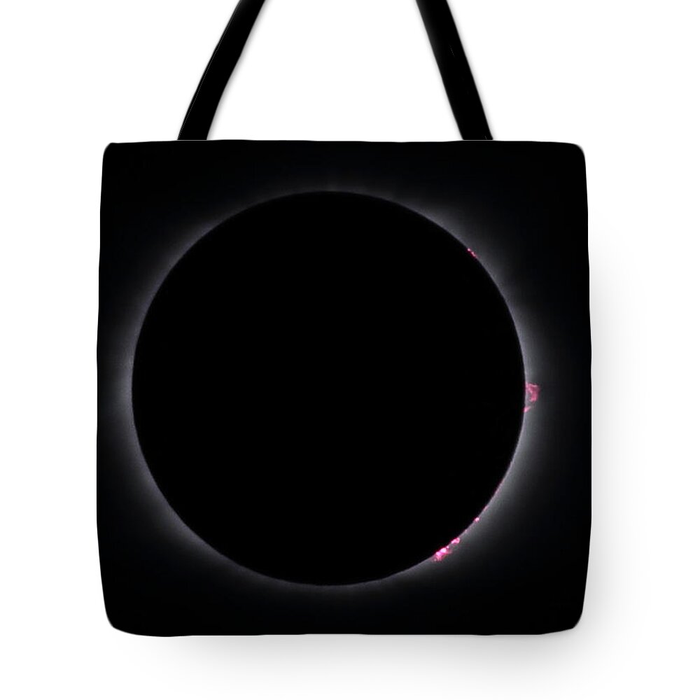 Total Solar Eclipse Tote Bag featuring the photograph Totality by Daniel Reed