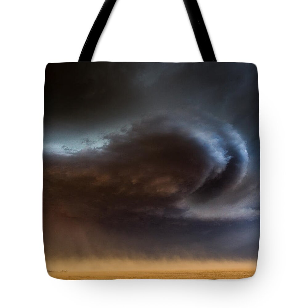 Roswell Tote Bag featuring the photograph Dust Storm by Patti Schulze