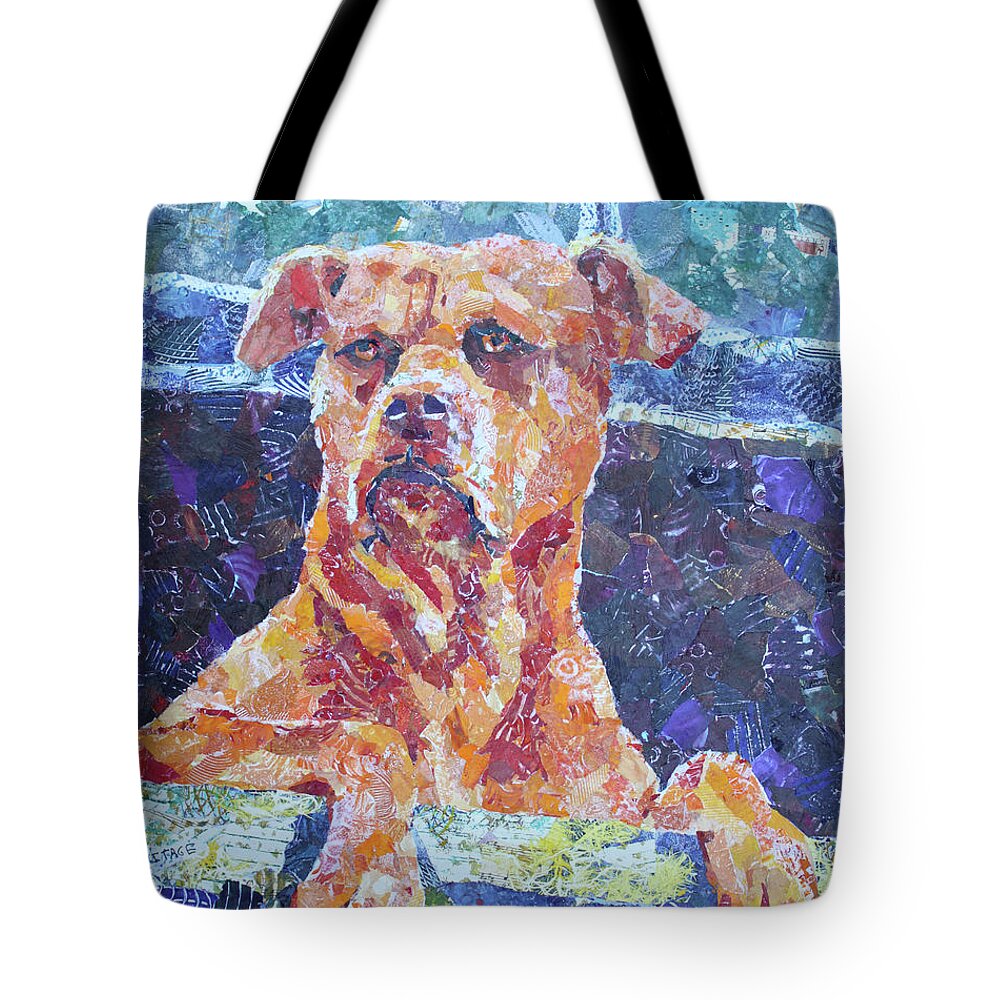 Dog Tote Bag featuring the painting Dutch by Jenny Armitage