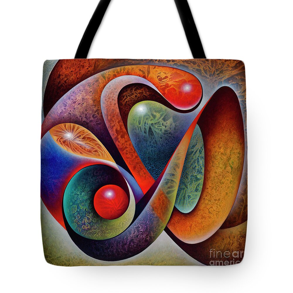 Dynamic-series Tote Bag featuring the painting Dynamic Mantis by Ricardo Chavez-Mendez