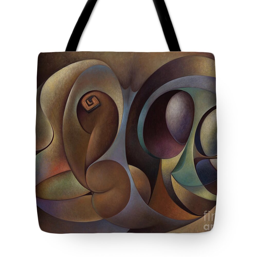 Dynamic Tote Bag featuring the painting Dynamic Series #1 by Ricardo Chavez-Mendez
