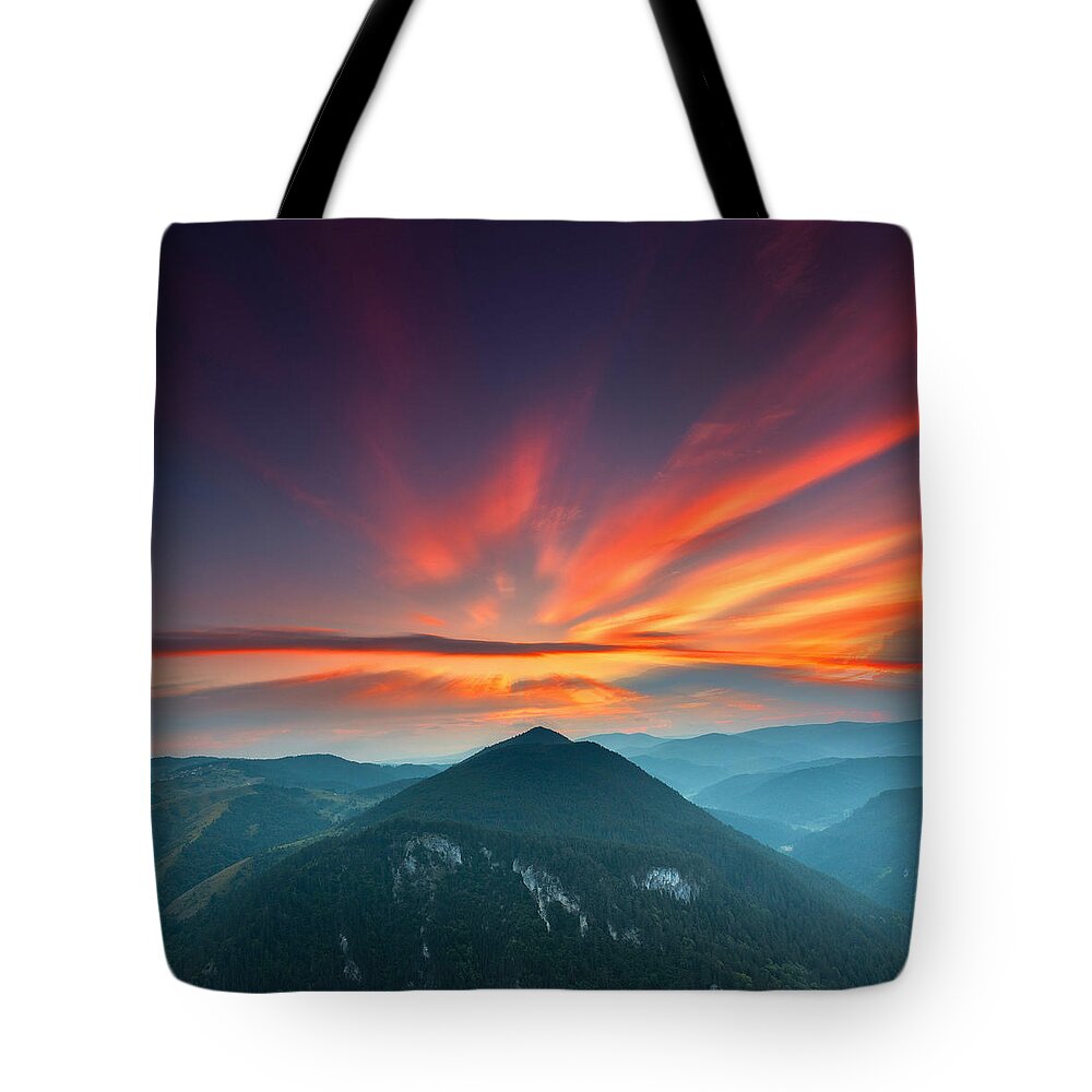 Mountain Tote Bag featuring the photograph Eagle Eye by Evgeni Dinev
