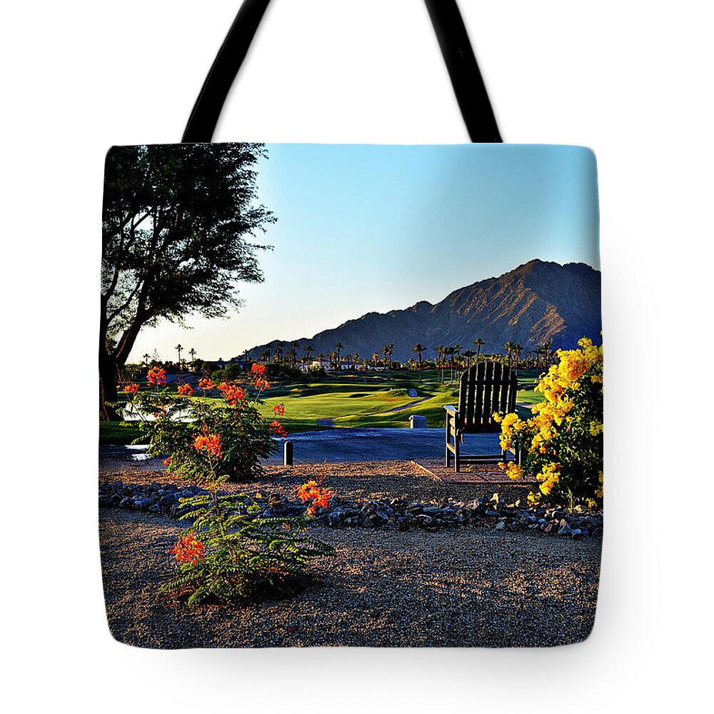 La Quinta Resort Tote Bag featuring the photograph Early Morning At The Dunes Golf Course - La Quinta by Glenn McCarthy Art and Photography
