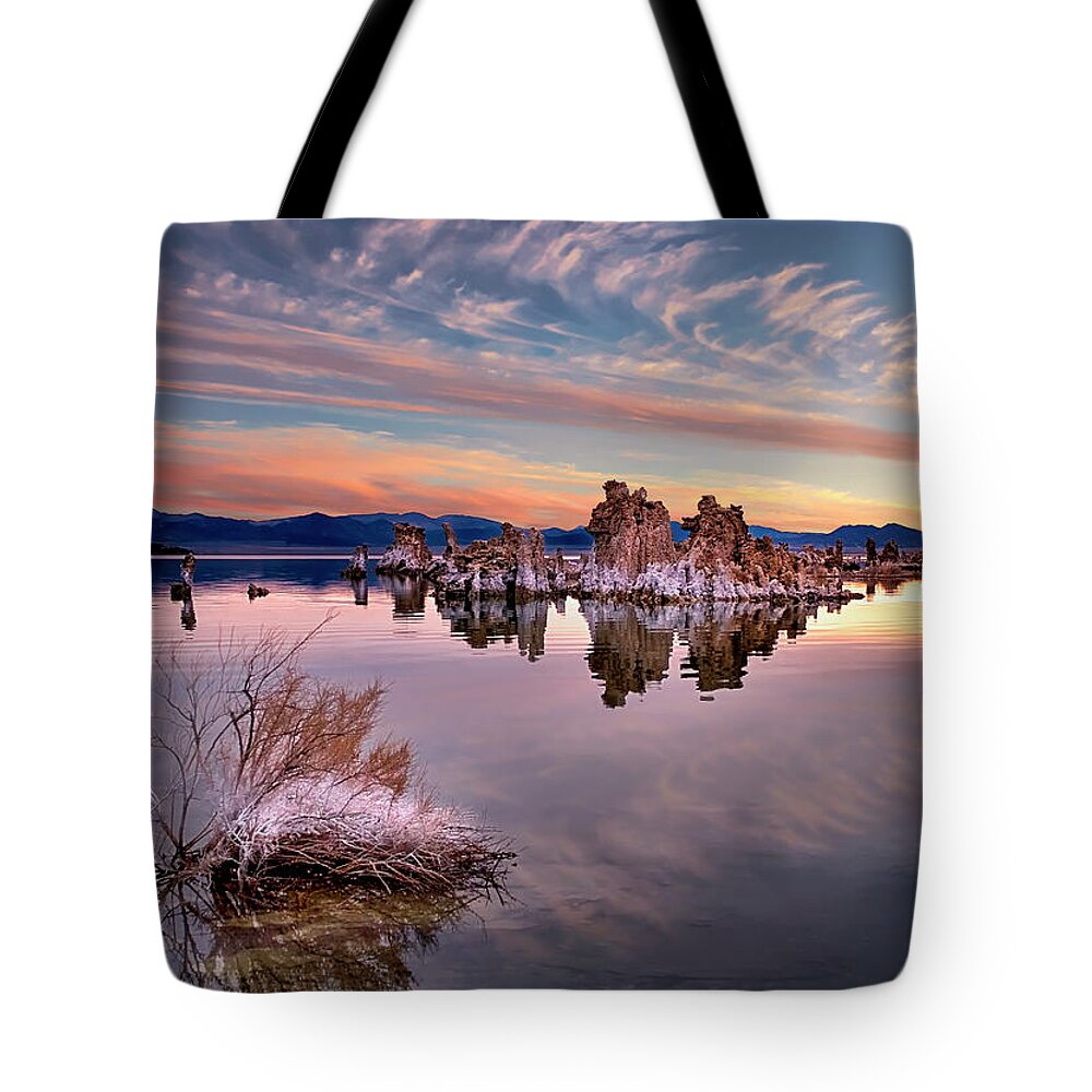 Endre Tote Bag featuring the photograph Early Morning Tufa 2 by Endre Balogh