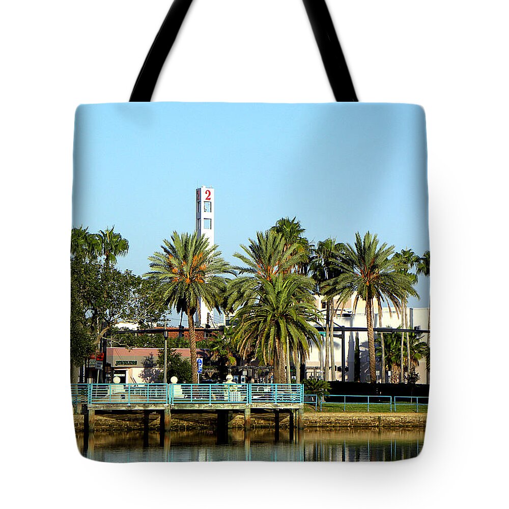Daytona Tote Bag featuring the photograph Early Sunday Morning in Daytona Beach 001 by Christopher Mercer