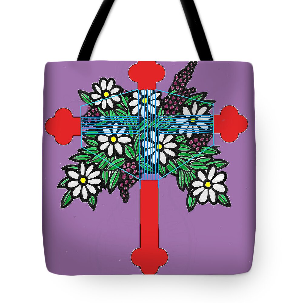 Christmas Tote Bag featuring the painting Eastern Ornate by Joe Dagher
