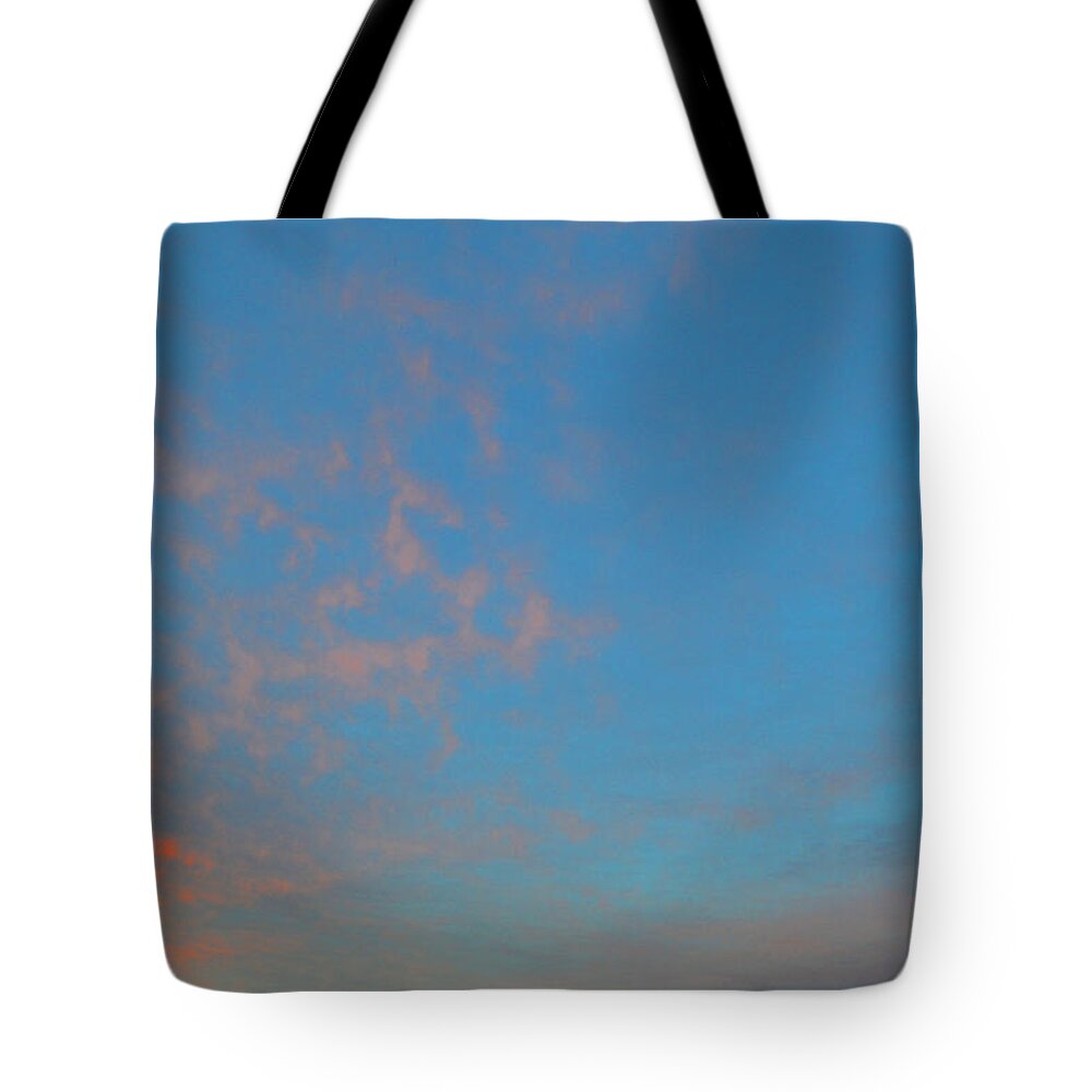 Abstract Tote Bag featuring the photograph Eastern Sky At Sunset 3 by Lyle Crump
