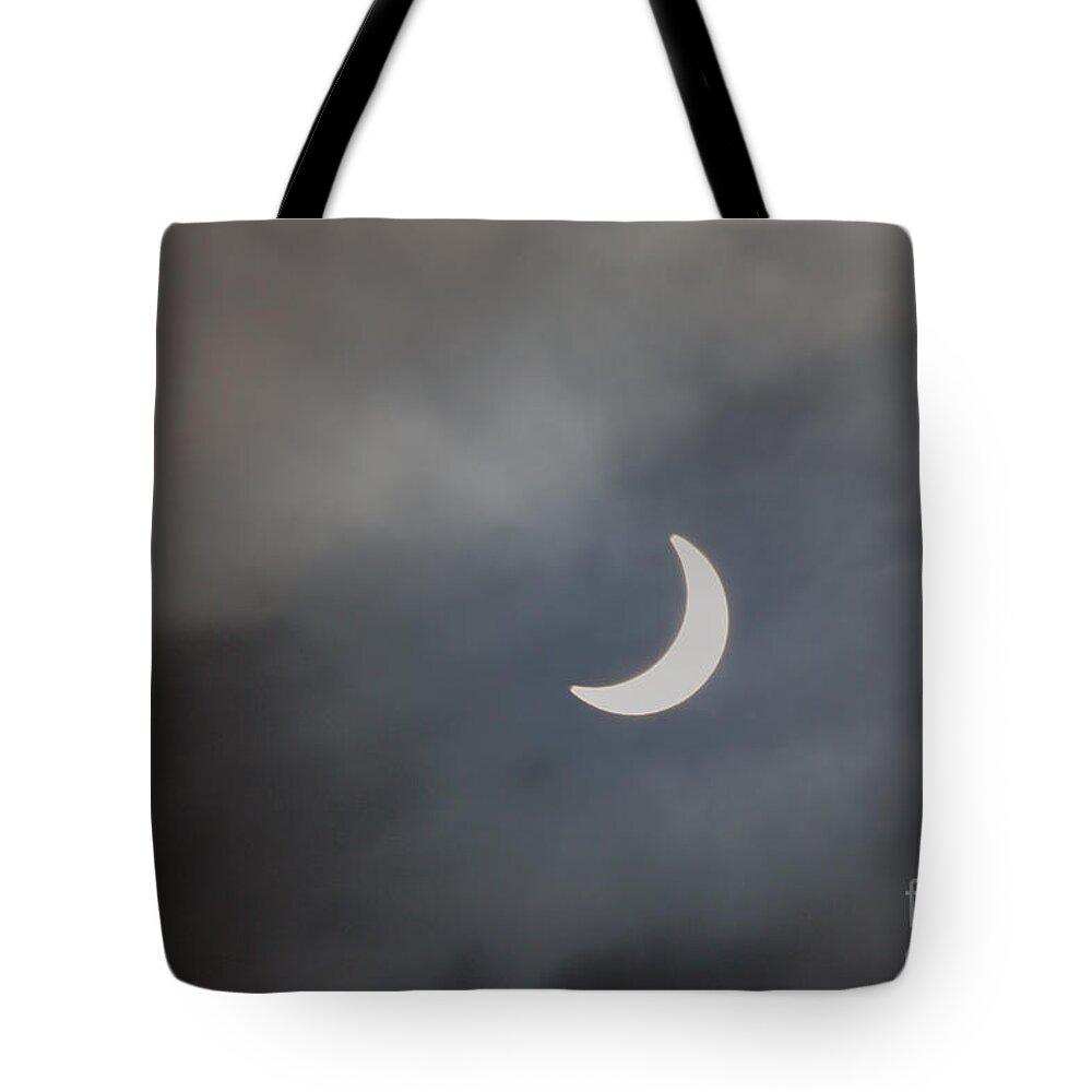 Sunlight Tote Bag featuring the photograph Eclipse 2015 - 2 by Jeremy Hayden
