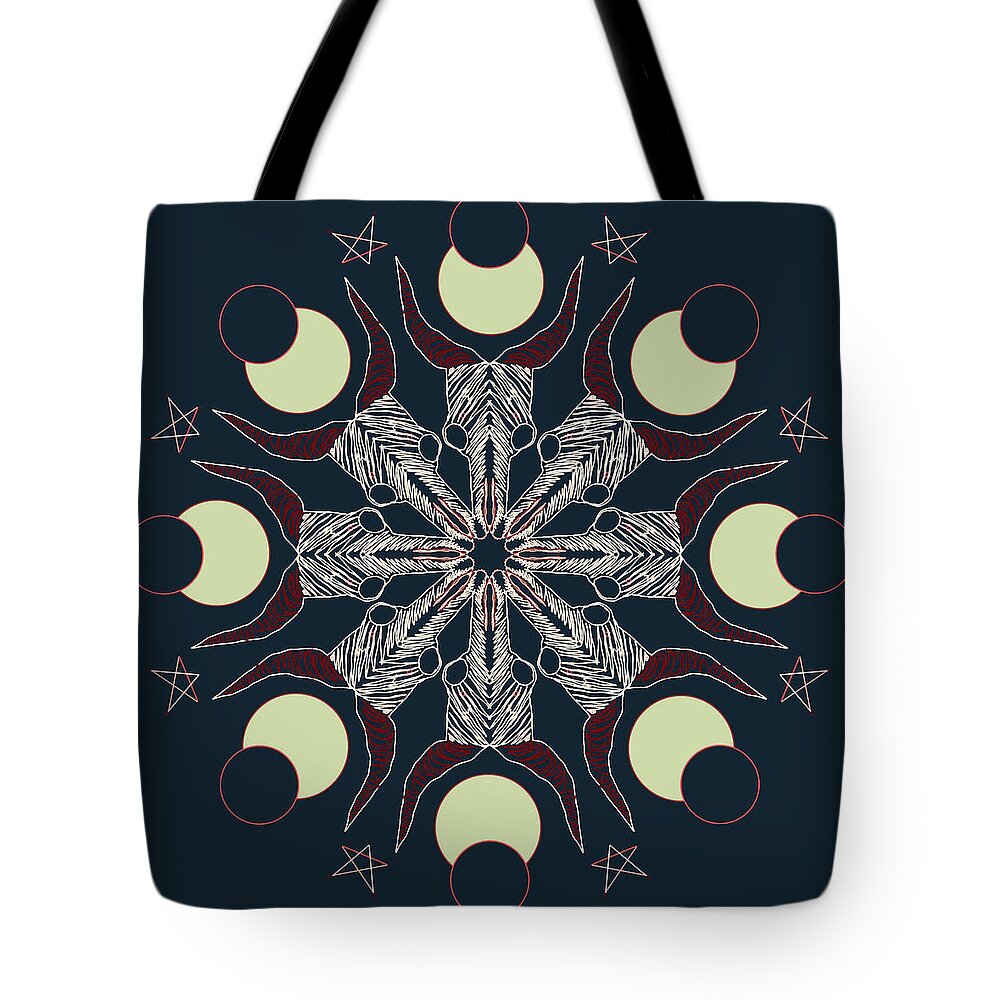 Art Tote Bag featuring the digital art Eclipse by Ronda Broatch