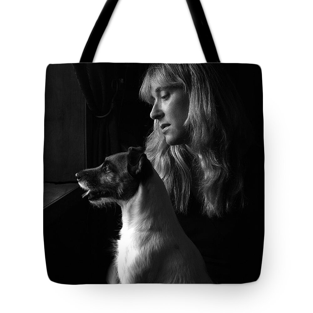 Portrait Tote Bag featuring the photograph Edith and Sammy by DArcy Evans