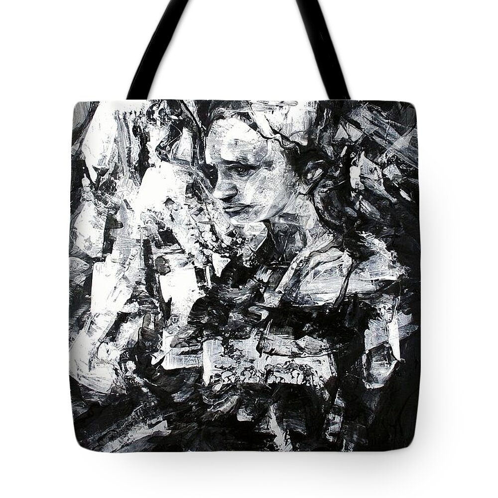Effortless Tote Bag featuring the painting Effortless Entropy by Jeff Klena