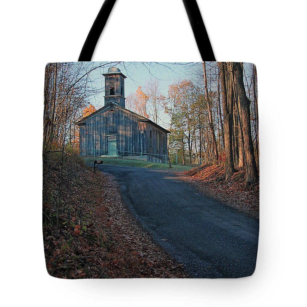 Egg Hill Church Tote Bag featuring the photograph Egg Hill Church by Ben Prepelka