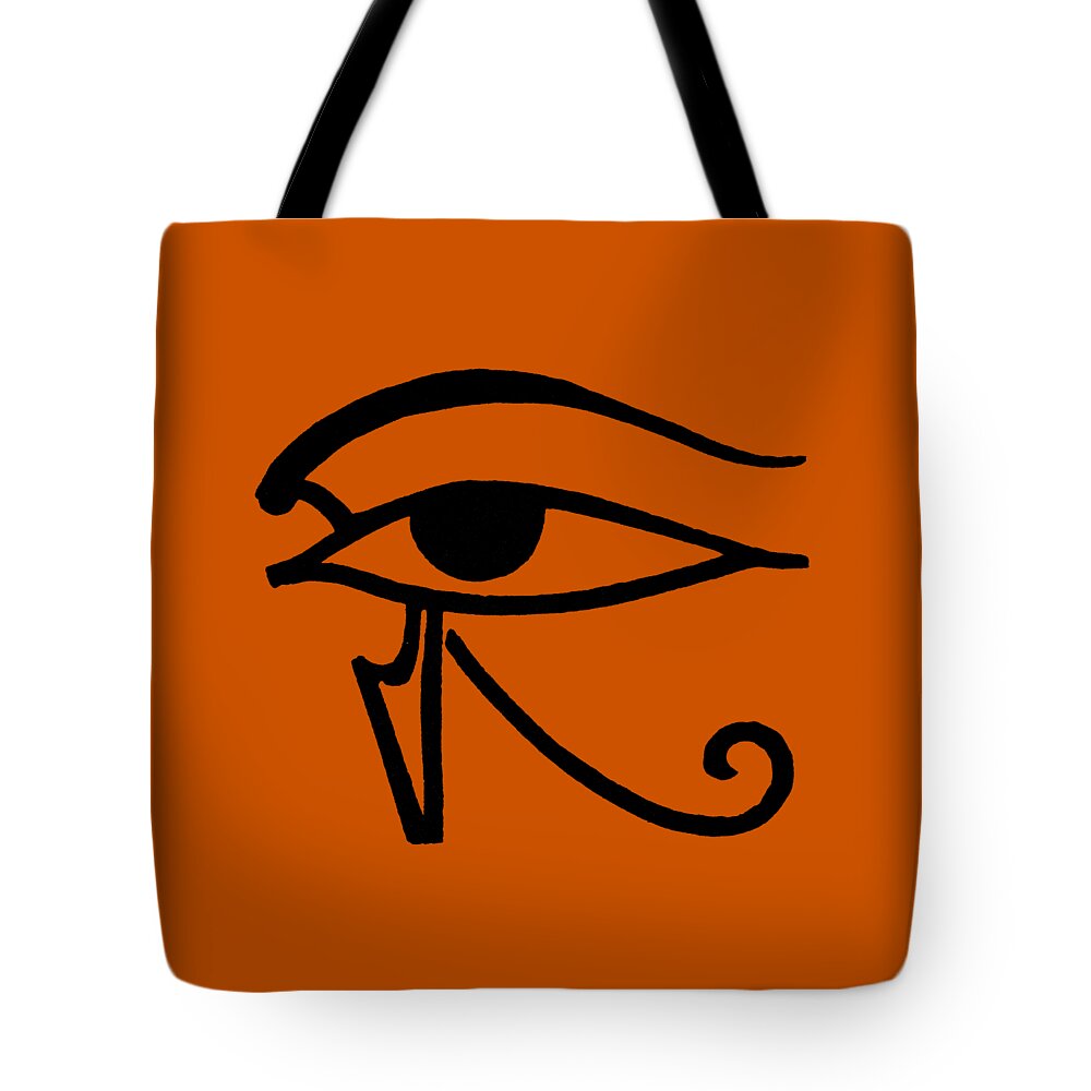 Egyptian Tote Bag featuring the drawing Egyptian Utchat by Granger