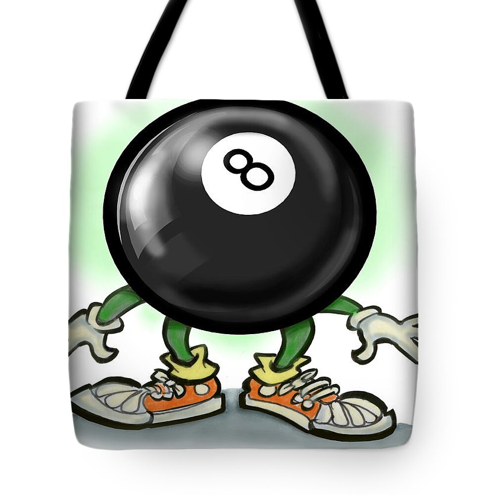 Eightball Tote Bag featuring the greeting card Eightball by Kevin Middleton