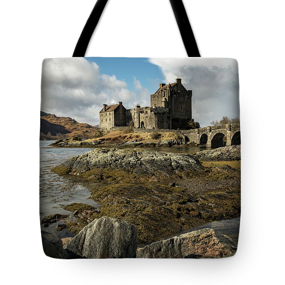 Eilean Donan Castle Tote Bag featuring the photograph Eilean Donan Castle by Holly Ross