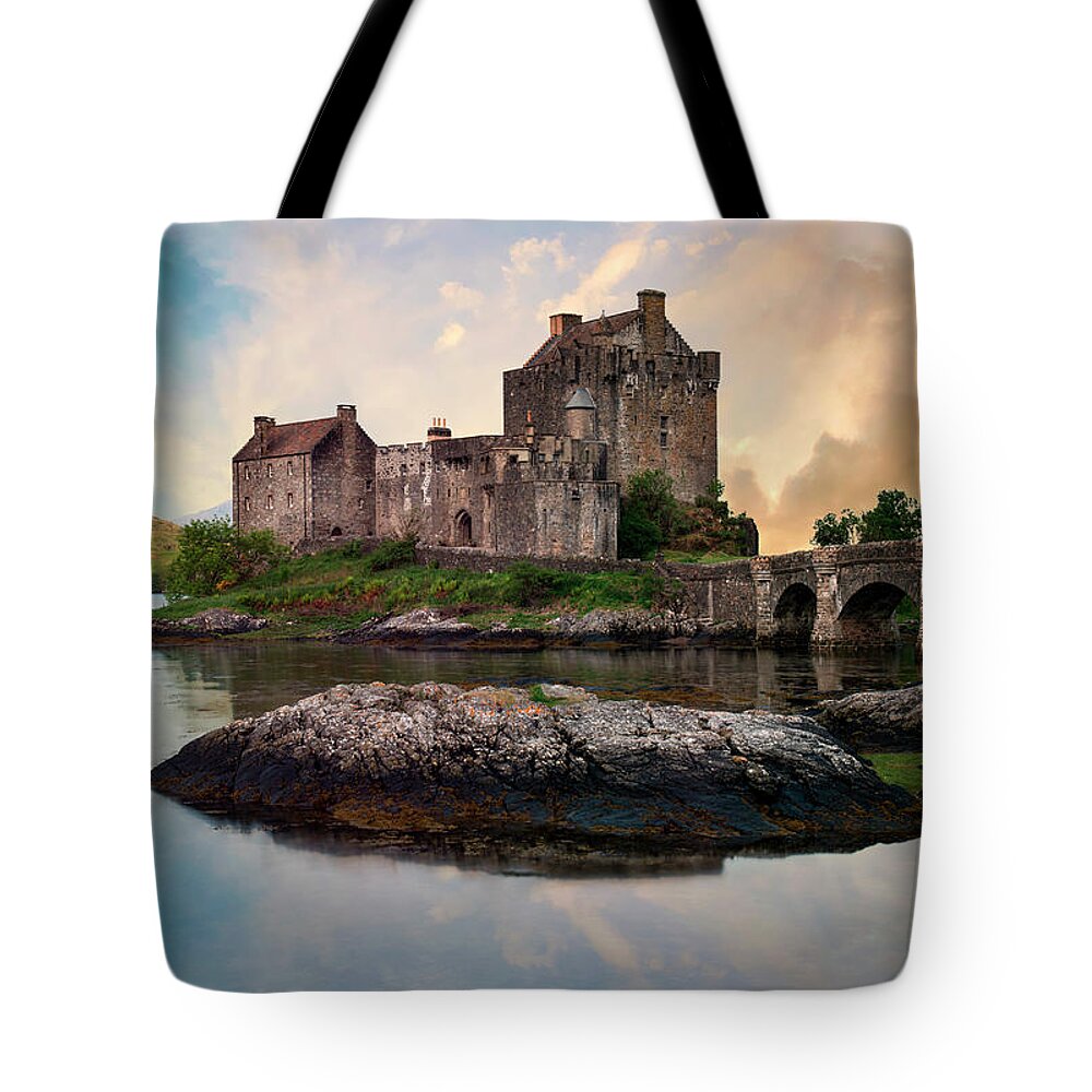 Loch Tote Bag featuring the photograph Eilean Donan Castle by Jaroslaw Blaminsky