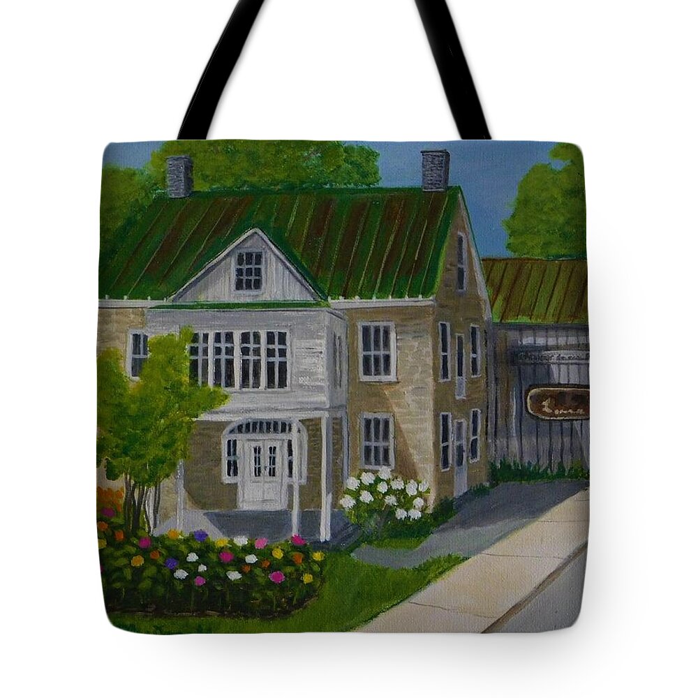 Landscape Tote Bag featuring the painting Eleanor's by Lisa MacDonald